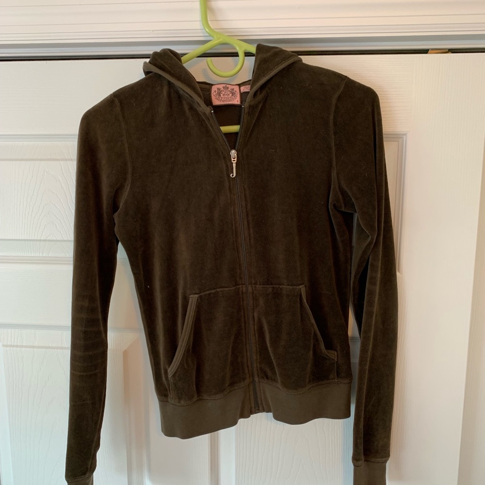 Dark Green Velour Juicy Jacket💚